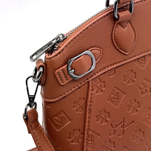 Borsa bauletto donna SWEET YEARS in simil pelle pregiata tasche con cerniera fantasia logata