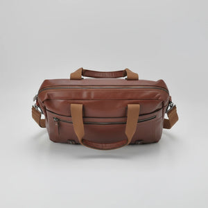 Borsa Uomo firmato B. Cavalli Cartella Tracolla in Pelle Sintetica Marrone — Ventiquattrore Casual Business