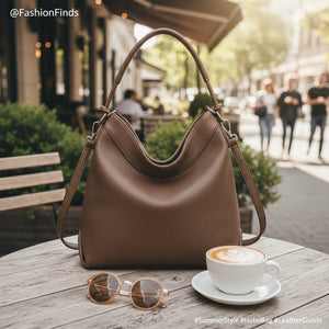 La Amurusa - Borsa firmata Gyoiamea sacco a spalla secchio simil pelle mono manico capiente