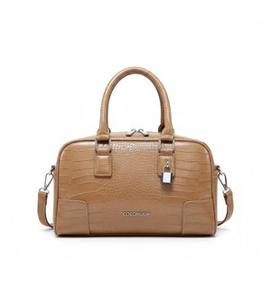 Borsa piccola firmata COCONUDA Colletion borsetta donna tracolla simil pelle squamata coccodrillo pitonata