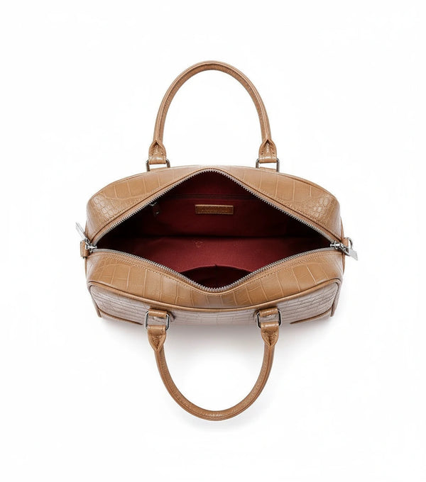 Borsa piccola firmata COCONUDA Colletion borsetta donna tracolla simil pelle squamata coccodrillo pitonata