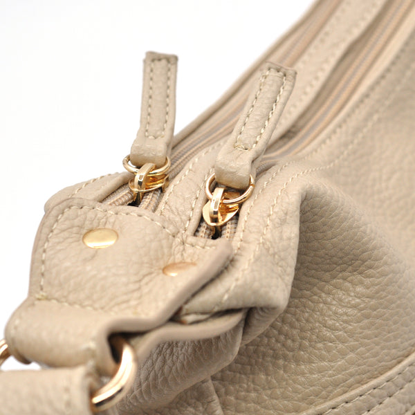 Borsa firmata B.Cavalli 2025 multi tasche donna logo zip tracolla unica tinta nuova