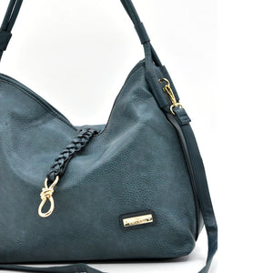 CHARRO - Borsa morbida a sacco hobo capiente unica tinta nuovo monomanico