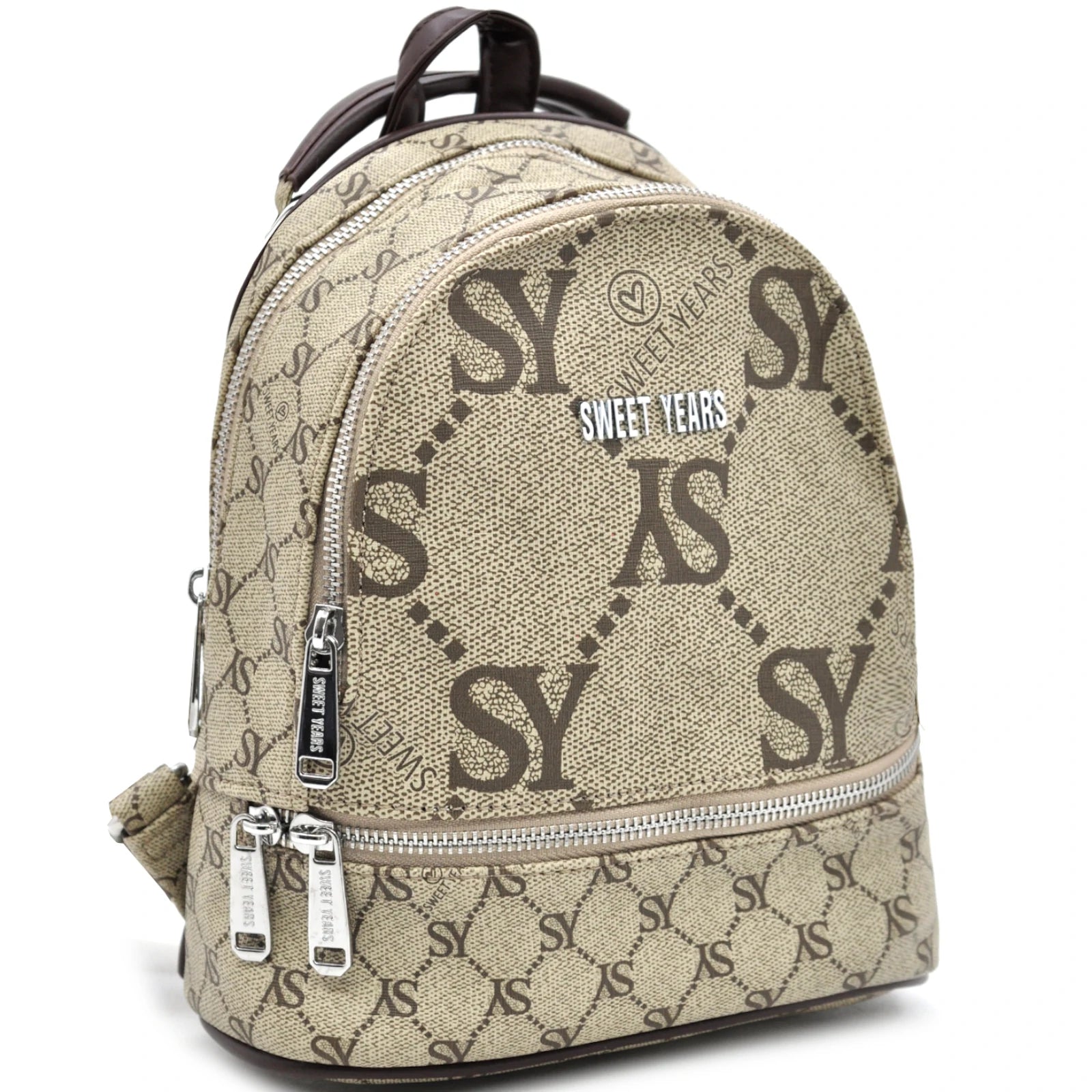SKPAT - Zaino Donna capiente elegante Zainetto Donna compatto per città Zaini Firmati versatili per look moderni da mattina a sera. Borsa Multifunzione, Nero : SKPAT