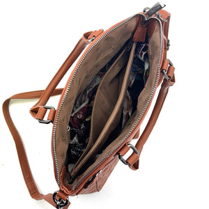 Borsa bauletto donna SWEET YEARS in simil pelle pregiata tasche con cerniera fantasia logata