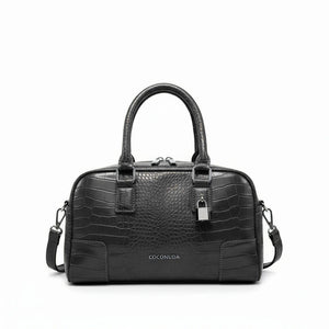 Borsa piccola firmata COCONUDA Colletion borsetta donna tracolla simil pelle squamata coccodrillo pitonata
