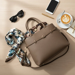 La Paciusa - Borsa firmata Gyoiamea a spalla bauletto tracolla casual simil pelle cinghia cintura