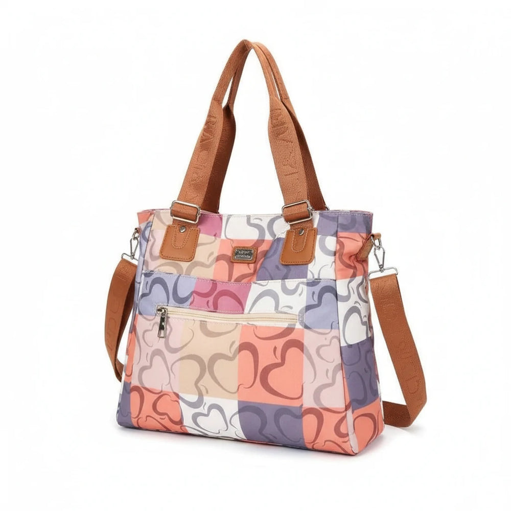 Borsa firmata Baci&Abbracci vintage shopping fantasia logo