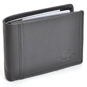 Portafoglio vera pelle uomo firmato COVERI CONTENPORARY porta carte ribaltina morbido