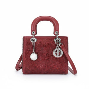 La Valencia - Borsa firmata Gyoiamea con strass glitter zirconata