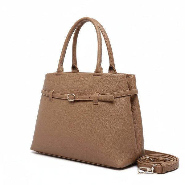 La Paciusa - Borsa firmata Gyoiamea a spalla bauletto tracolla casual simil pelle cinghia cintura