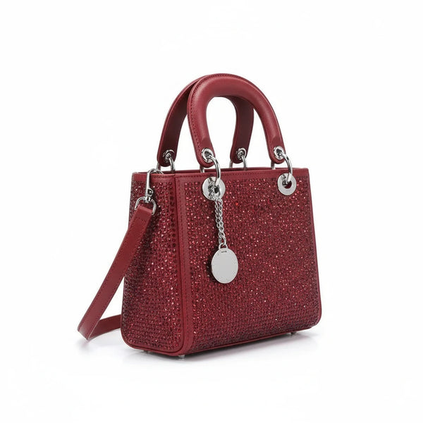 La Valencia - Borsa firmata Gyoiamea con strass glitter zirconata