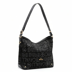 BB Cavalli borsa a sacco LIMITED EDITION fantasia logata monomanico