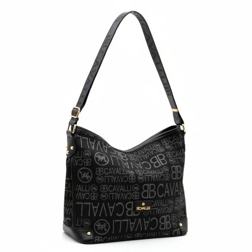 BB Cavalli borsa a sacco LIMITED EDITION fantasia logata monomanico