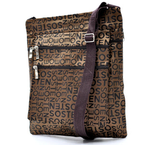 Borsello Uomo firmato Gyoiamea logato Resistente multi tasche sportivo multitasche tessuto tecnico nylon