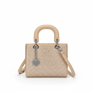 La Valencia - Borsa firmata Gyoiamea con strass glitter zirconata