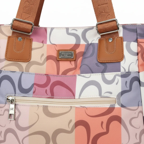 Borsa firmata Baci&Abbracci vintage shopping fantasia logo