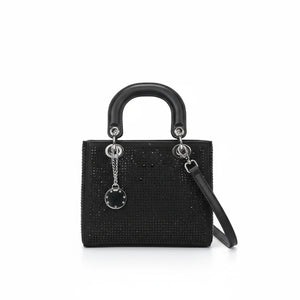 La Valencia - Borsa firmata Gyoiamea con strass glitter zirconata