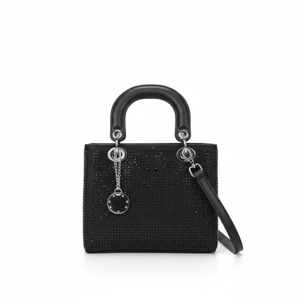 La Valencia - Borsa firmata Gyoiamea con strass glitter zirconata