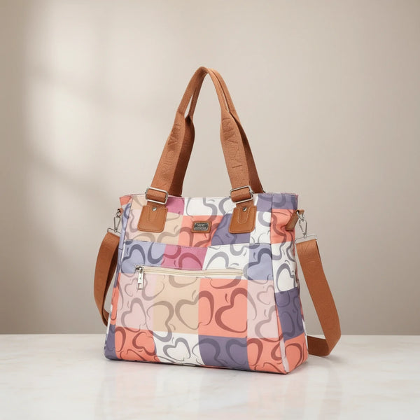 Borsa firmata Baci&Abbracci vintage shopping fantasia logo