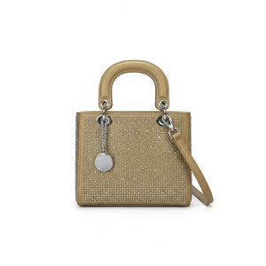 La Valencia - Borsa firmata Gyoiamea con strass glitter zirconata
