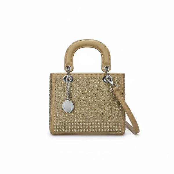 La Valencia - Borsa firmata Gyoiamea con strass glitter zirconata