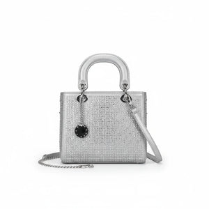 La Valencia - Borsa firmata Gyoiamea con strass glitter zirconata