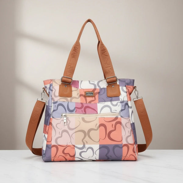 Borsa firmata Baci&Abbracci vintage shopping fantasia logo