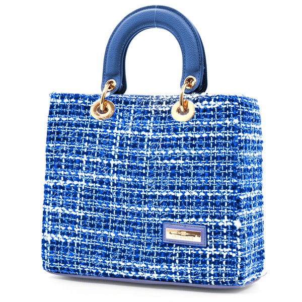Borsa CHARRO in tessuto TWEED bouclé raffinato