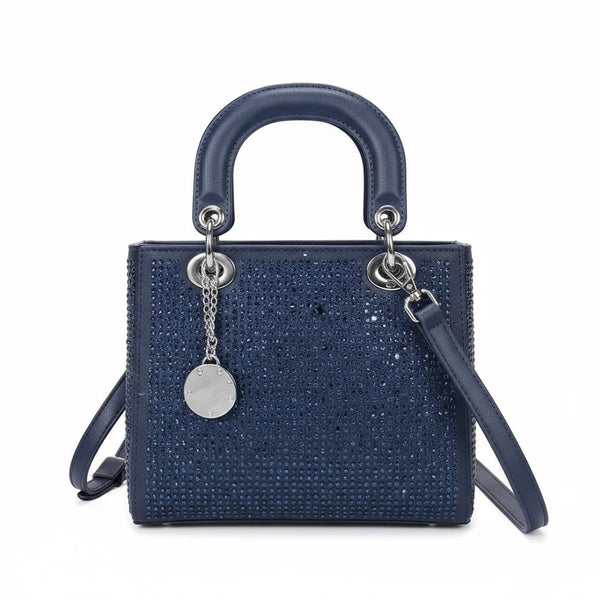 La Valencia - Borsa firmata Gyoiamea con strass glitter zirconata