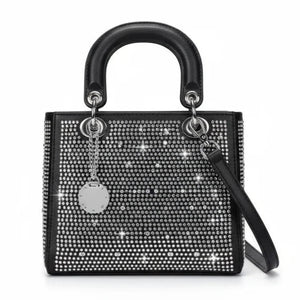 La Valencia - Borsa firmata Gyoiamea con strass glitter zirconata
