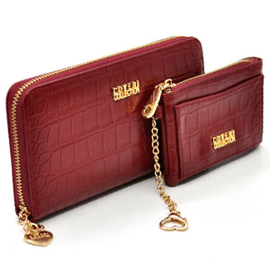 Set regalo Coveri Collection - portafoglio + portamonete / porta carte donna squame squamato