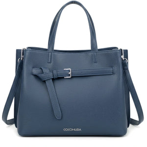 Borsa bauletto firmata biker COCONUDA a tracolla elegante casual simil pelle martellata cinturino