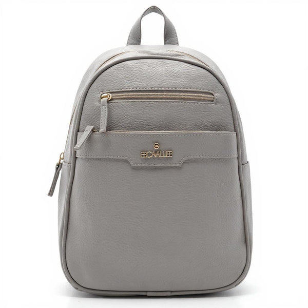 Zaino in eco Pelle B. cavalli  - Elegante e Resistente, Donna , Zaino Casual con Tasca Frontale con Zip e Tasche Laterali, Perfetto per Uso Quotidiano e Lavoro