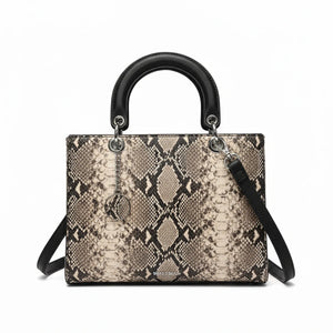 Zebrata bag - Borsa firmata GYOIAMEA tote borsetta rigida simil pelle fantasia animalier