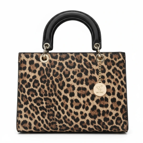 Zebrata bag - Borsa firmata GYOIAMEA tote borsetta rigida simil pelle fantasia animalier