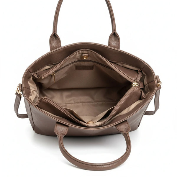 La SignoraBorsa - Borsa firmata Gyoiamea shopping a spalla manici nodo simil pelle