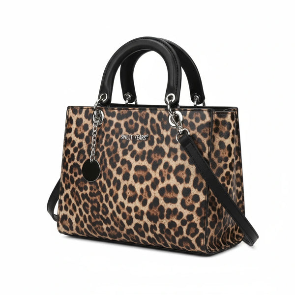 Zebrata bag - Borsa firmata GYOIAMEA tote borsetta rigida simil pelle fantasia animalier