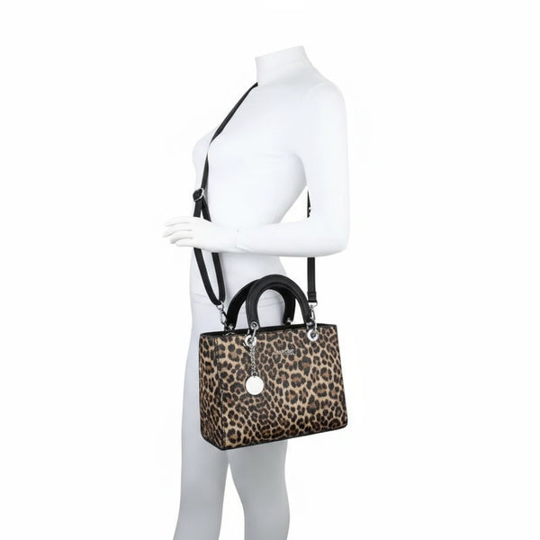 Zebrata bag - Borsa firmata GYOIAMEA tote borsetta rigida simil pelle fantasia animalier