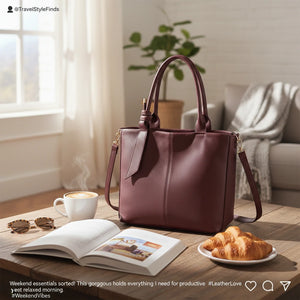 La SignoraBorsa - Borsa firmata Gyoiamea shopping a spalla manici nodo simil pelle