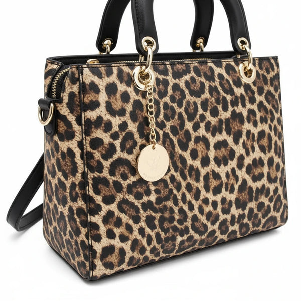 Zebrata bag - Borsa firmata GYOIAMEA tote borsetta rigida simil pelle fantasia animalier