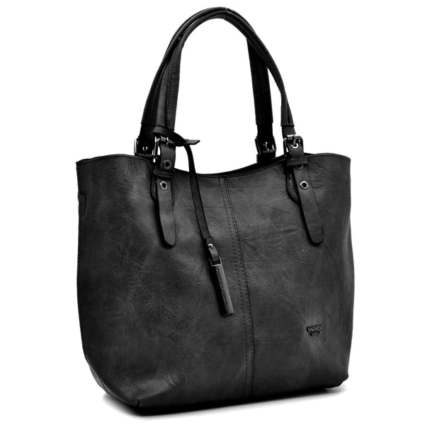 Borsa firmata Nazareno Gabrielli + pochette OMAGGIO donna spalla shopping capiente simil pelle venata coconuda