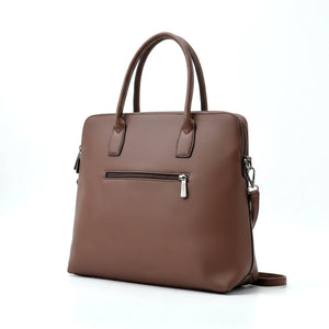 CHARRO - Borsa shopping a spalla grande tracolla casual simil pelle venata ufficio