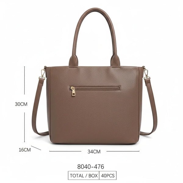 La SignoraBorsa - Borsa firmata Gyoiamea shopping a spalla manici nodo simil pelle