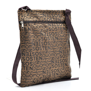 Borsello Uomo firmato Gyoiamea logato Resistente multi tasche sportivo multitasche tessuto tecnico nylon