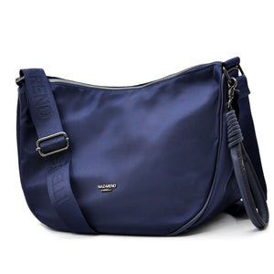 Borsa donna firmata NAZARENO GABRIELLI nuova sportiva passeggio mezzaluna nylon impermeabile tracolla