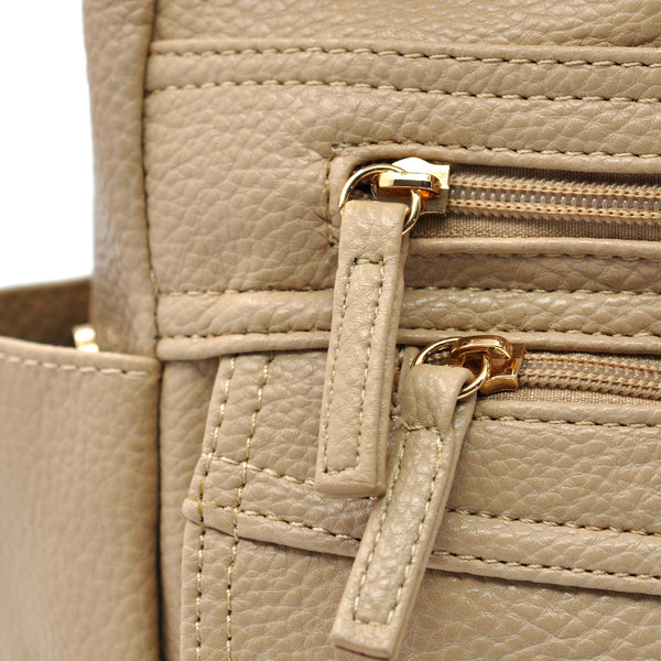 Borsa firmata B.Cavalli 2025 multi tasche donna logo zip tracolla unica tinta nuova