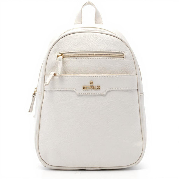 Zaino in eco Pelle B. cavalli  - Elegante e Resistente, Donna , Zaino Casual con Tasca Frontale con Zip e Tasche Laterali, Perfetto per Uso Quotidiano e Lavoro