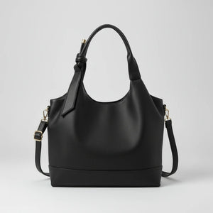 La Deliziosa - Borsa firmata Gyoiamea shopping a spalla manici nodo simil pelle morbida