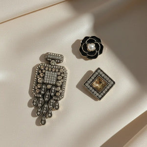 Set Spille Gioiello Stile Vintage per Cappotto e Blazer - Collezione Symphony "Parisian Chic"